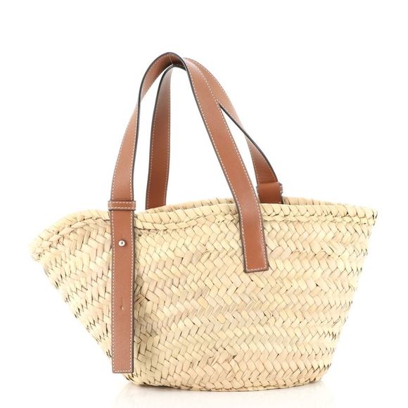 Loewe Basket Tote Raffia Small Brown - Picture 4 of 8